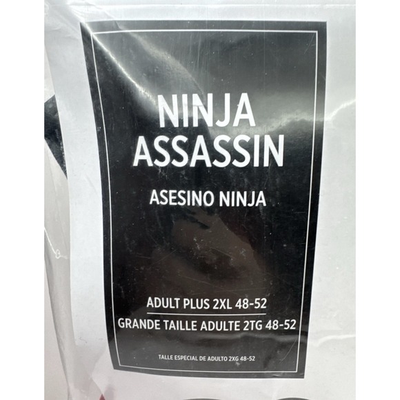 Ninja Assassin Warrior Man Suit Yourself Fancy Dress Up Halloween Adult Costume - Picture 4 of 6